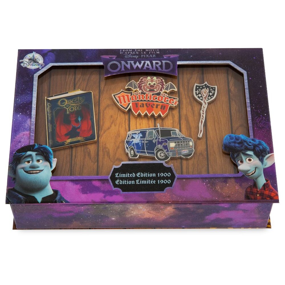 New! Disney Pixar Onward Cloisonné Pins Set of 4 Limited Edition of 1,900